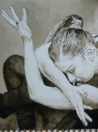 Em papel "ARCHES" 300g 23 x 31 cm